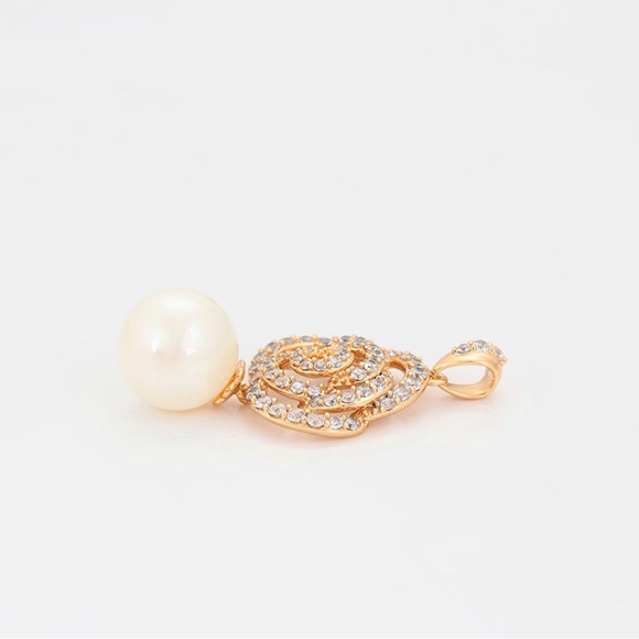 Last 1 🔥 Pearl Necklace | 18K Gold Plated | Zircon Luxury Jewelry - Picture 4 of 10